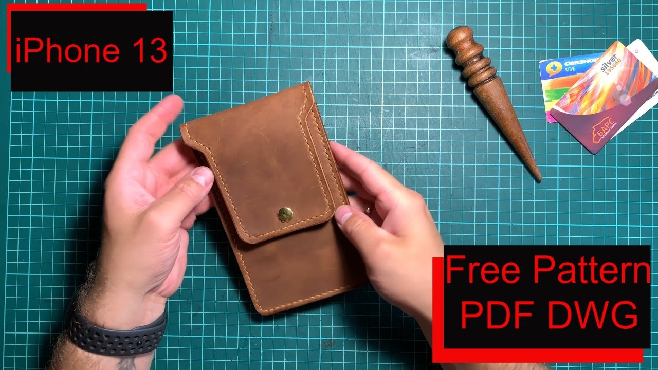 №16 Как сделать кожаный чехол для телефона / How to Make a leather phone case