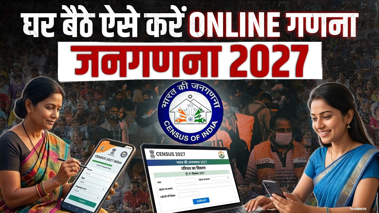 Census of India 2027: घर बैठे Online करें स्व-गणना/Self Enumeration। Full Process। Latest Update