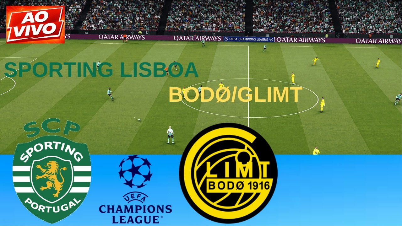 🔴 AO VIVO: Sporting CP vs Bodø/Glimt Jogo | Liga dos Campeões da UEFA 2025–2026 | Simulação