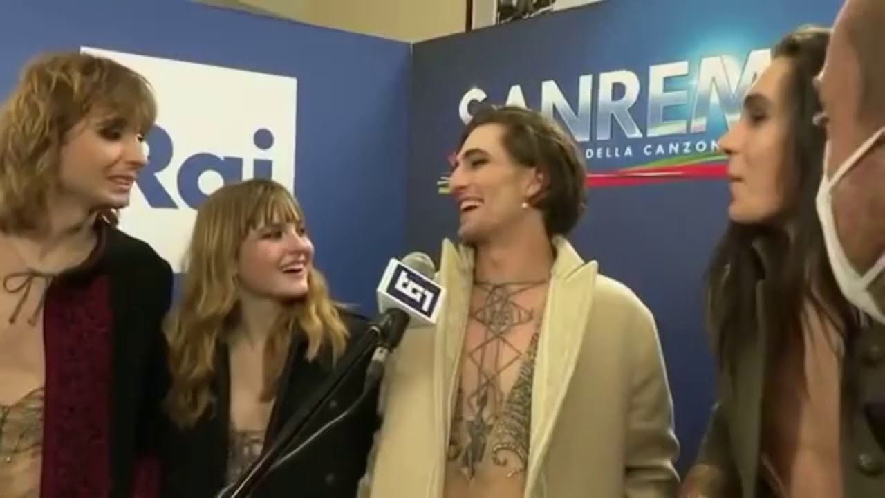 L’ICONICA prima intervista ai Måneskin dopo la vittoria del Festival di Sanremo 2021