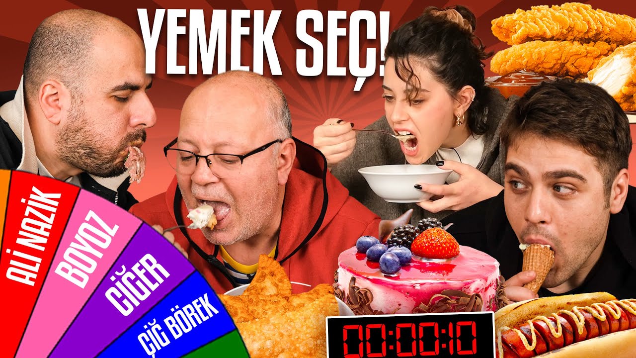 Çarkı Çevir 10 Saniyede Yemek Söyle!