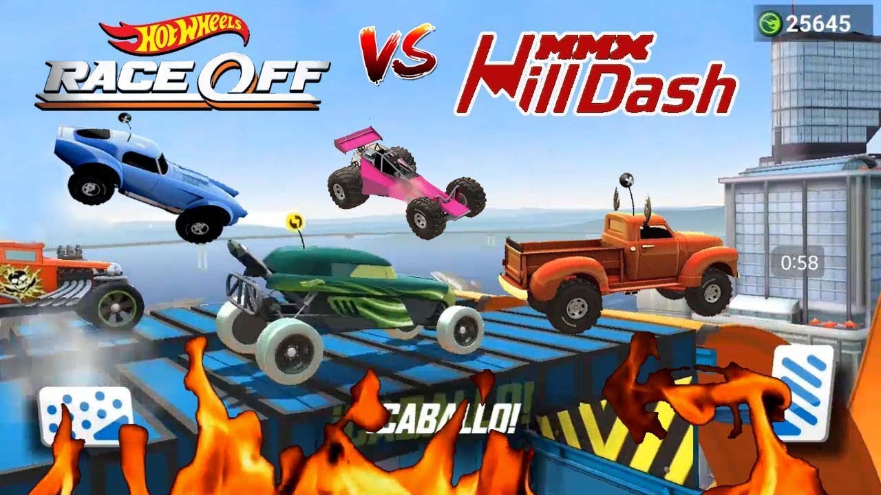 Hot Wheels Race OFF VS MMX Hill Dash : Guerra de coches