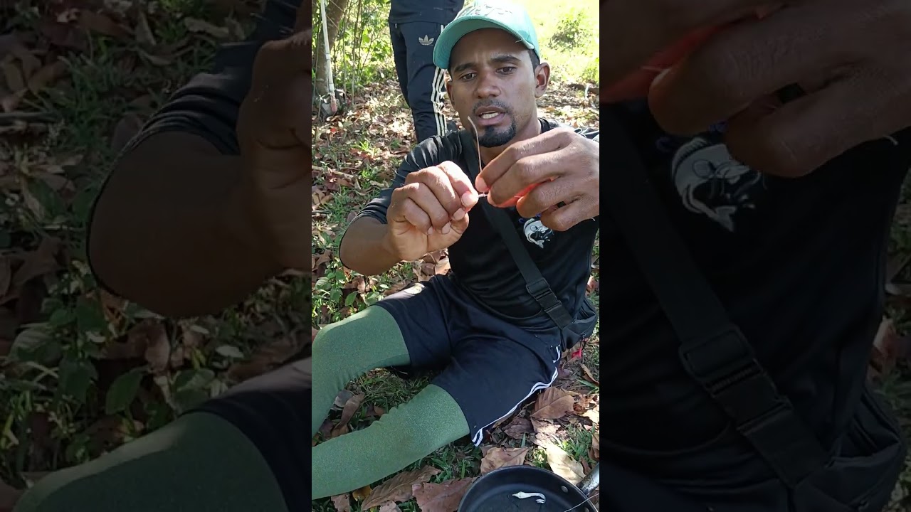 COMO PREPARAR UN ANZUELO ARTESANAL O ANCESTRAL #pesca #pescasub #fishing #lineadepesca 