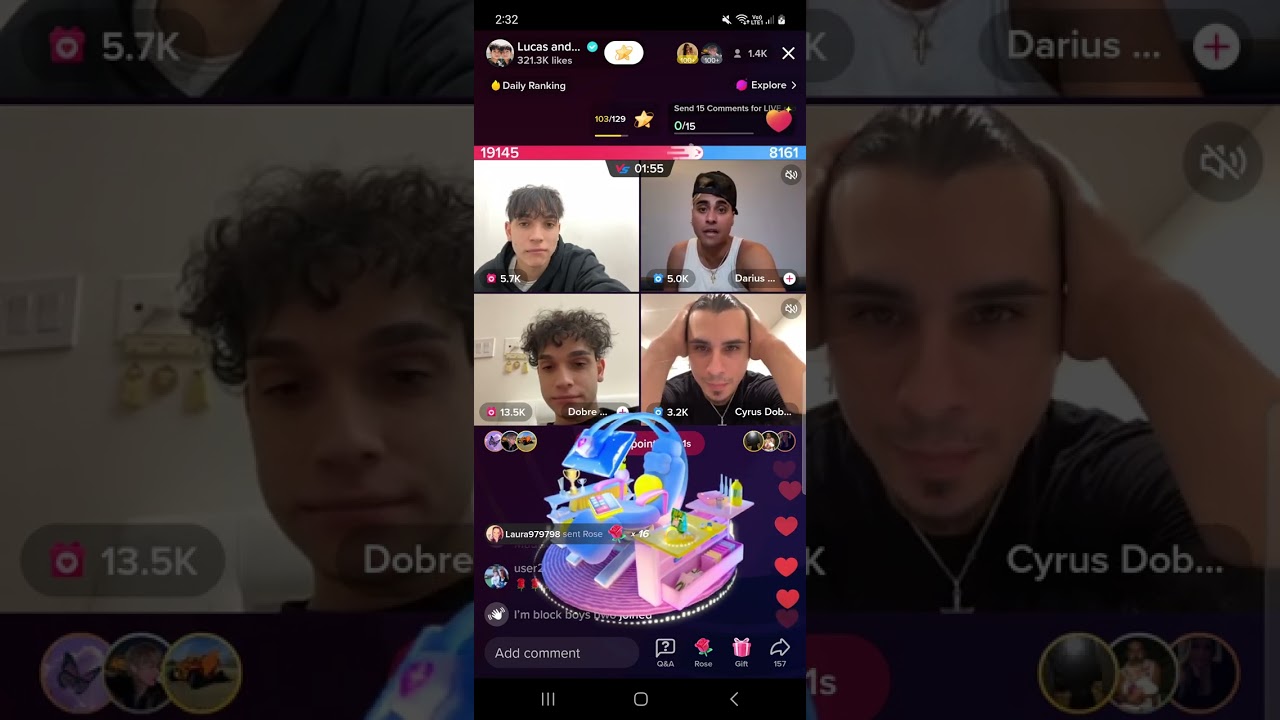 Lucas Dobre Marcus Dobre Vs Dairus Dobre Cyrus Dobre Battling Eachother On Tiktok Live Must Watch 🙏