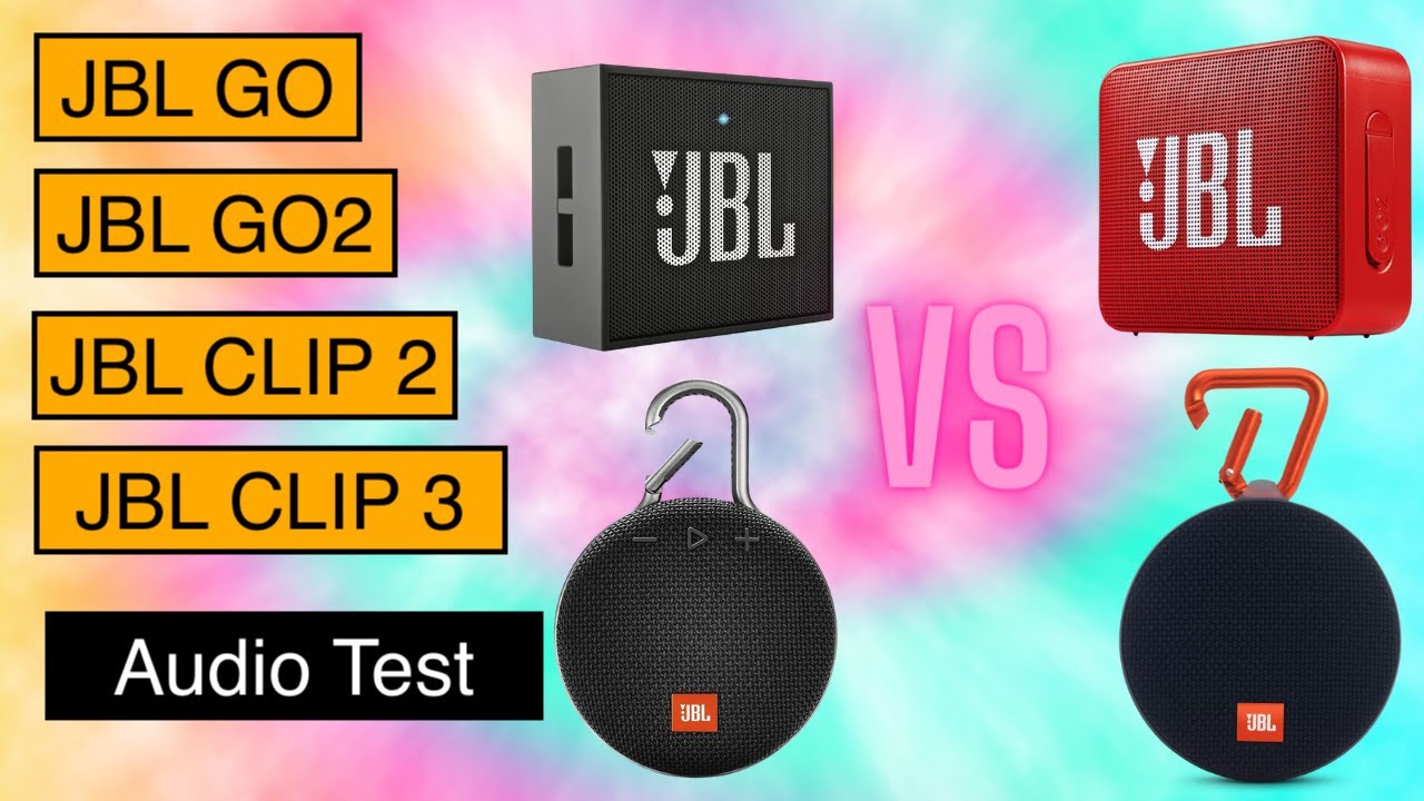 JBL GO vs JBL GO2 vs JBL CLIP 2 vs JBL CLIP 3 - Sound Demo, Audio Test
