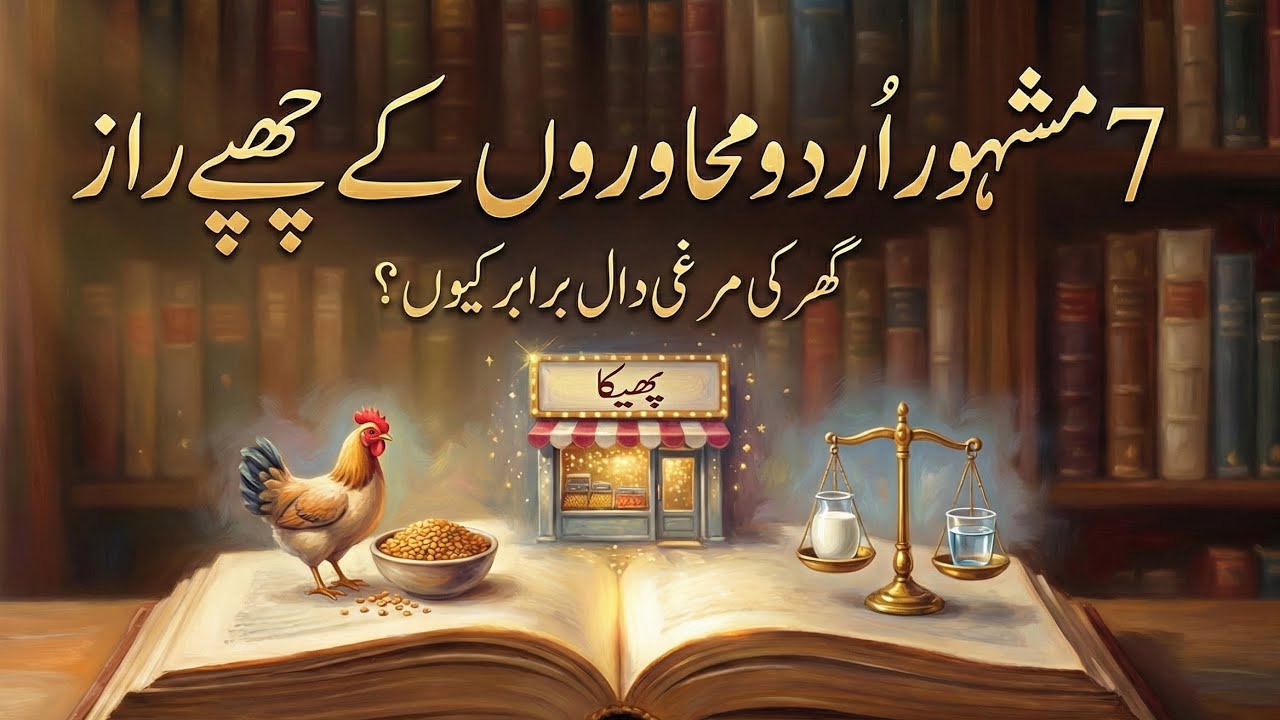 7 مشہور اردو محاوروں کے پیچھے چھپی حیران کن کہانیاں | Urdu Muhavray Stories | Hindi Urdu