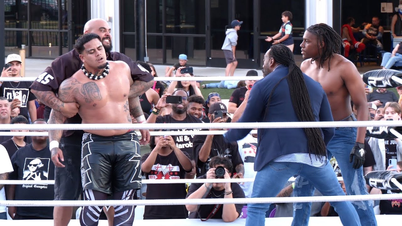 Зилла Фату против Райана Дэвидсона с Букером Ти [ПОЛНЫЙ МАТЧ] Reality Of Wrestling