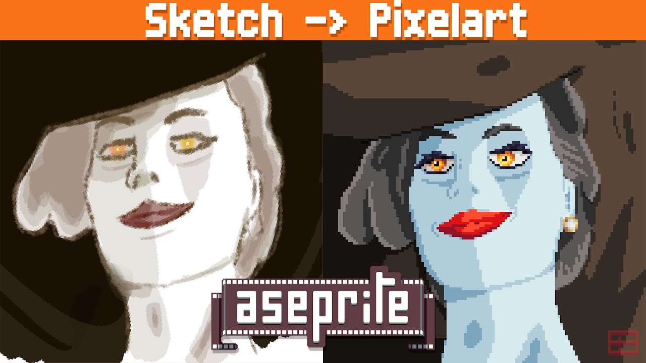 De SKETCH a PIXELART - Tutorial en Aseprite