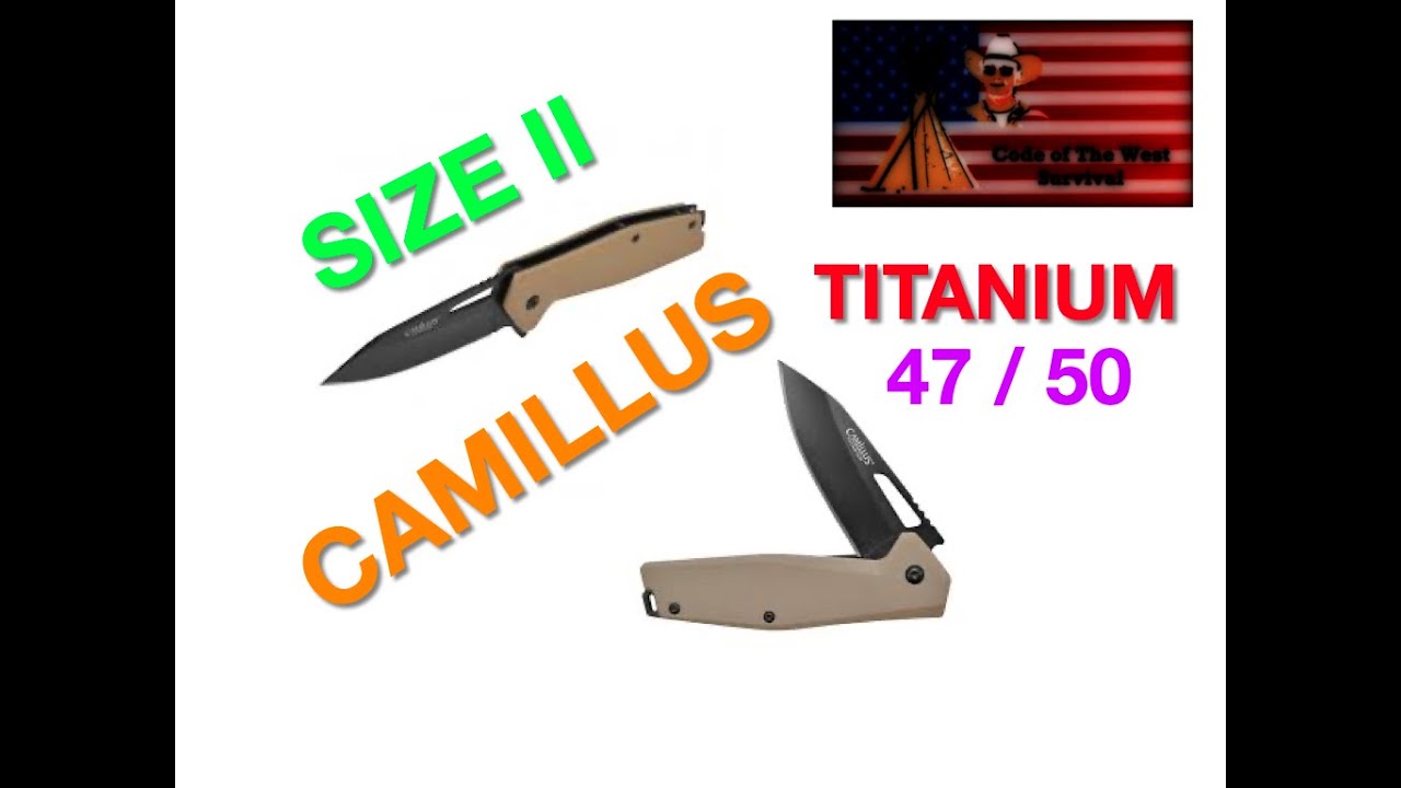 Camillus Size II, Titanium, Knife for EDC