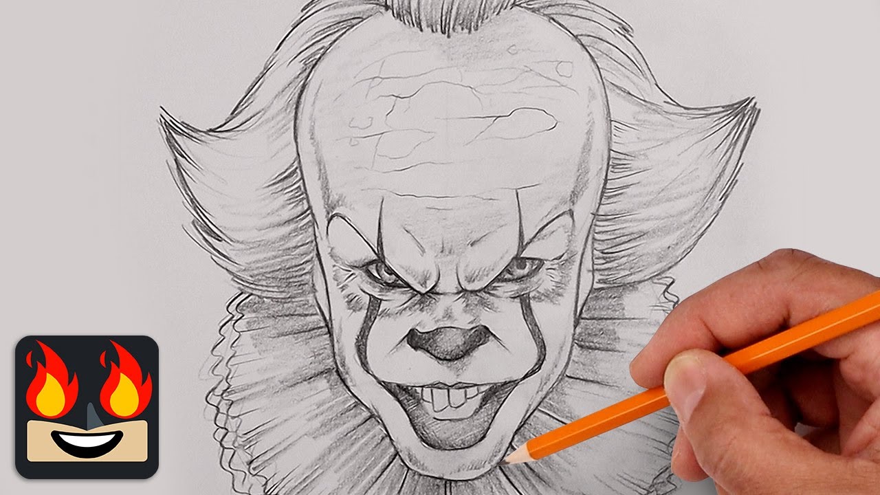 How To Draw Pennywise | Step by Step Art Lesson