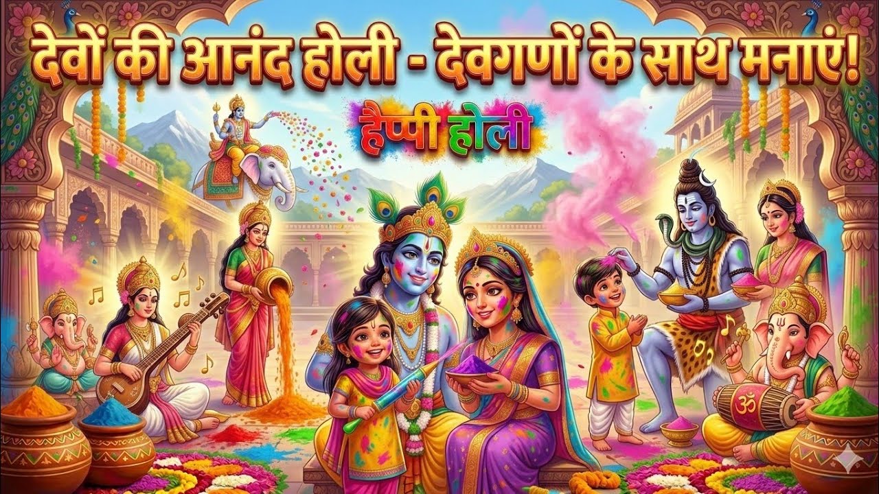 देवों की आनंद होली: जब स्वर्ग उतरा धरती पर! 🌸 | Happy Holi 2026