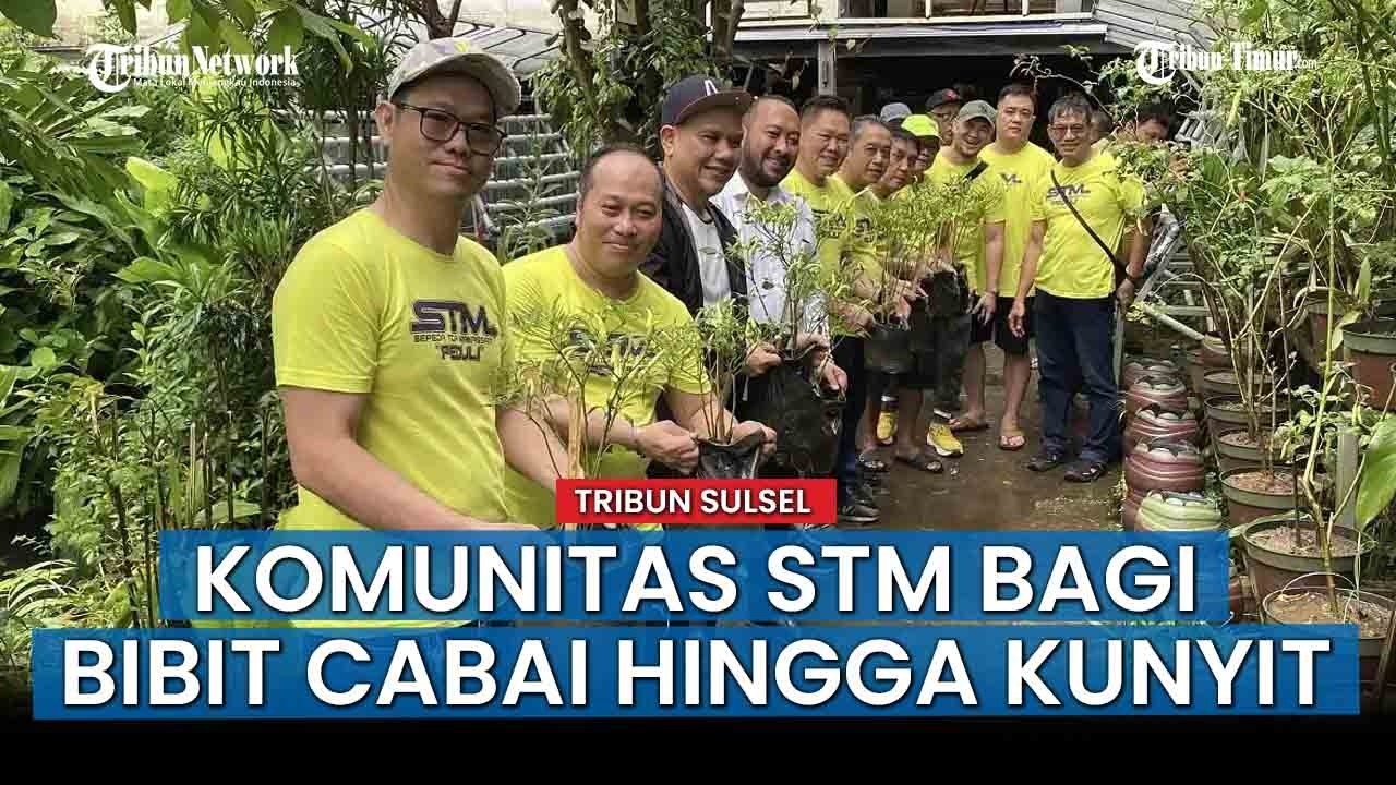 NEWS UPDATE; Dukung Program Pemkot, Komunitas Sepeda Toa Makassar Bagi Bibit Cabai hingga Kunyit