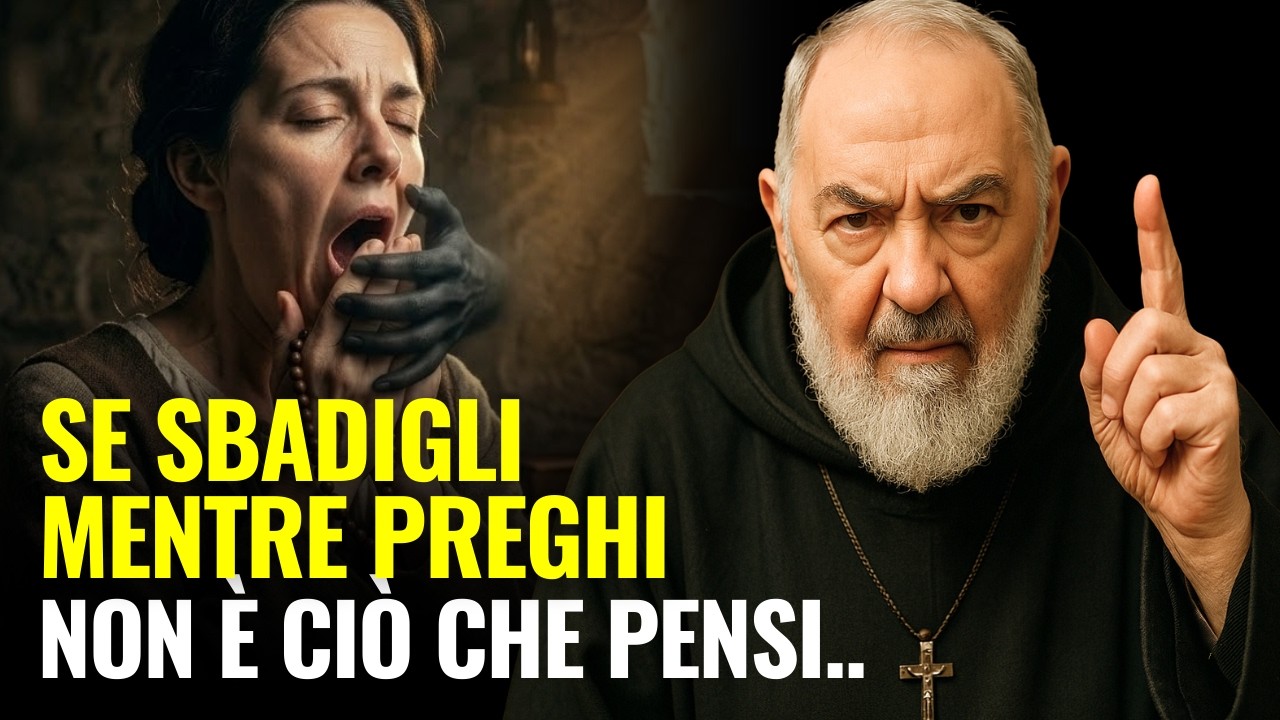 SBADIGLI SPESSO MENTRE PREGHI? IL DIAVOLO STA FACENDO QUESTO... PADRE PIO RIVELA CIÒ CHE NASCONDONO.