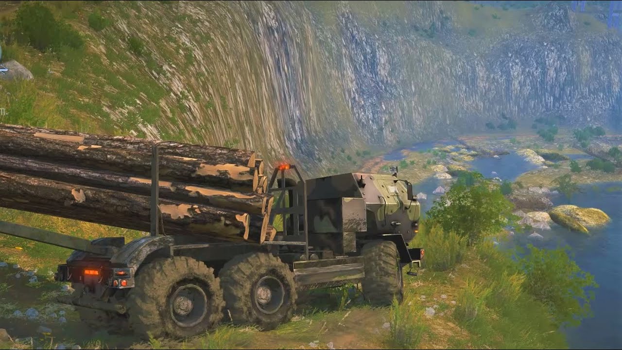Spintires Mudrunner - HIMARS Military Truck - Offroad Transport Log