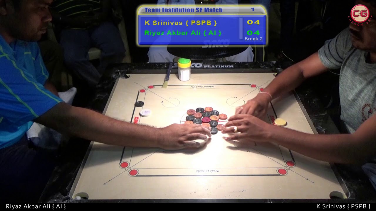Team Institutions SF Set 1 K Srinivas Vs Riyaz Akbar Ali 46th Sr. National & Inter State Carrom