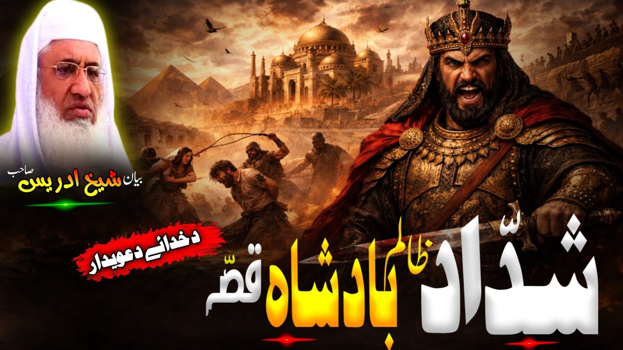 Pashto Bayan/Molana sheikh idrees Seb bayan/شداد ظالم بادشاہ 