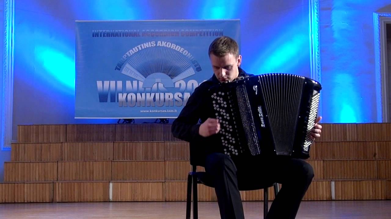 Patryk Sztabinski (Poland) II Prize winner at the International accordion competition VILNIUS 2013
