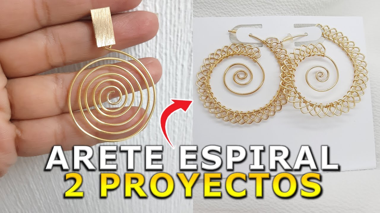 AROS ESPIRAL CON ALAMBRE + BONO / BISUTERIA BASICA