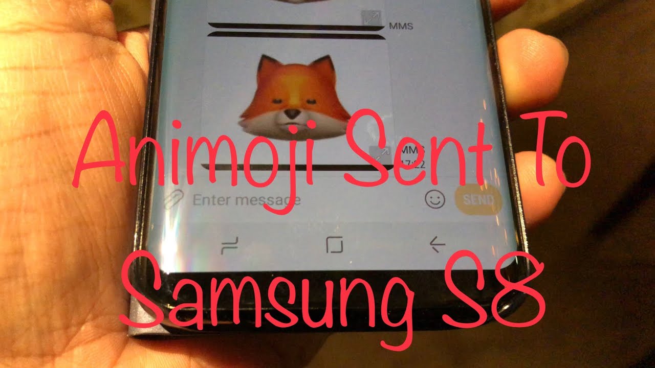 Анимодзи отправлены на Android Samsung Galaxy S8 iPhone X Анимодзи