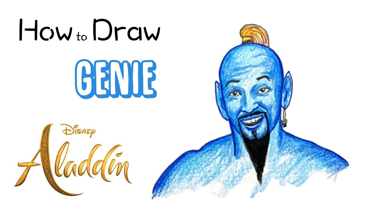 How to Draw the Genie from Aladdin (2019)