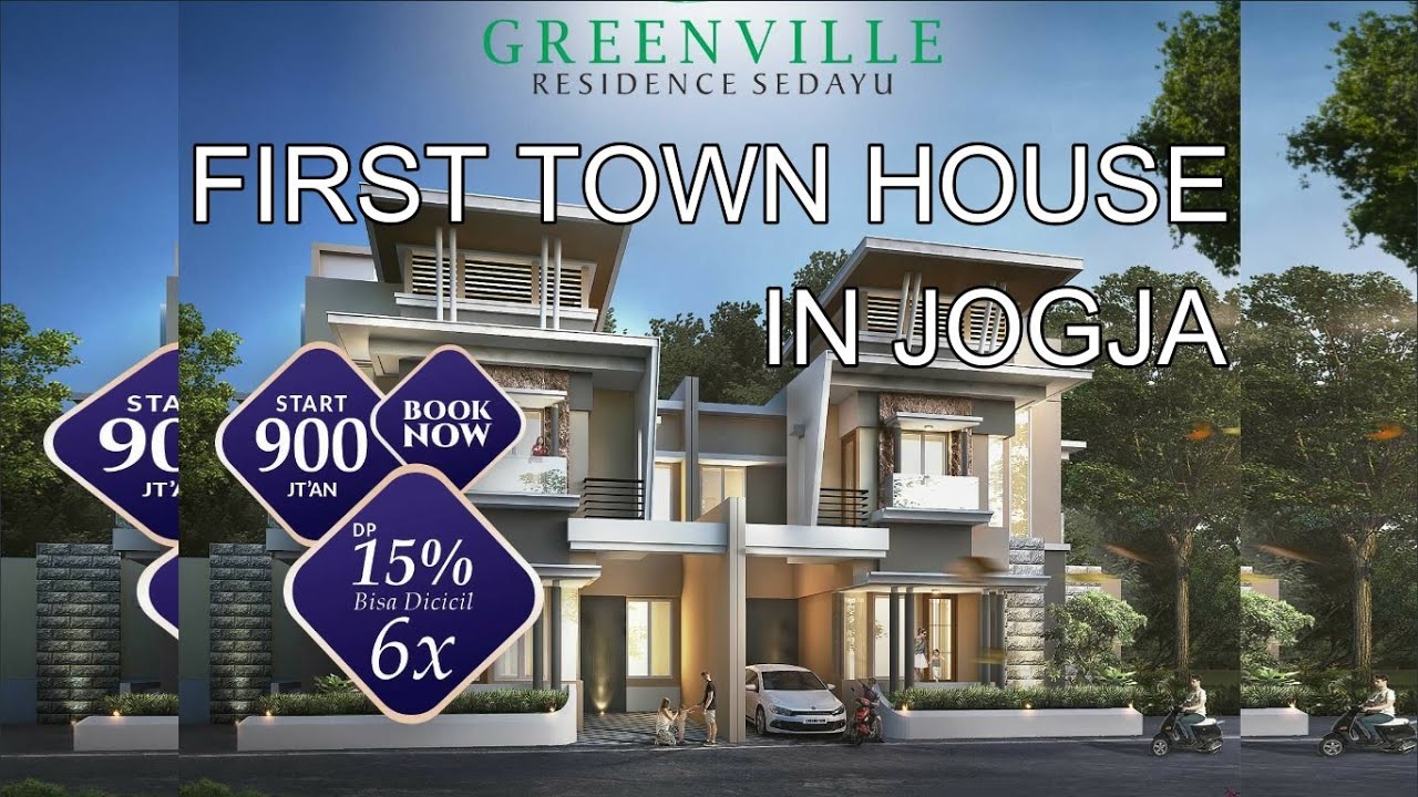 GREENVILLE RESIDENCE SEDAYU BANTUL YOGYAKARTA - RUMAH MEWAH 3 LT DENGAN SKY GARDEN - 900JUTAAN