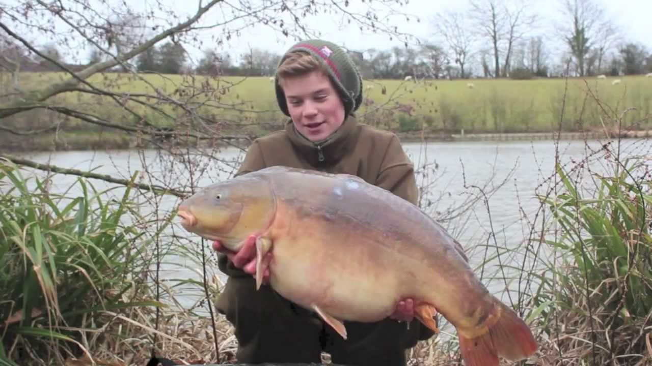 Carp Academy Graduates Jack braces two 30lb carp