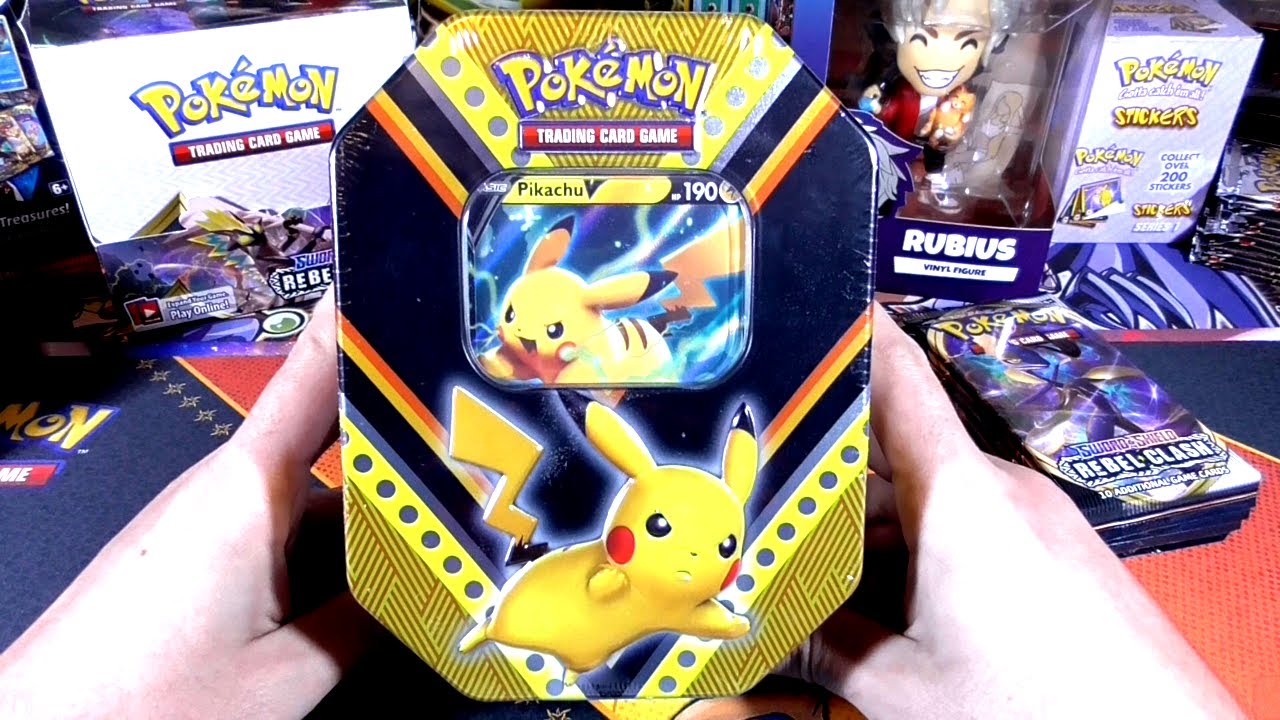 ABRIENDO CARTAS DE POKÉMON LATA PIKACHU V