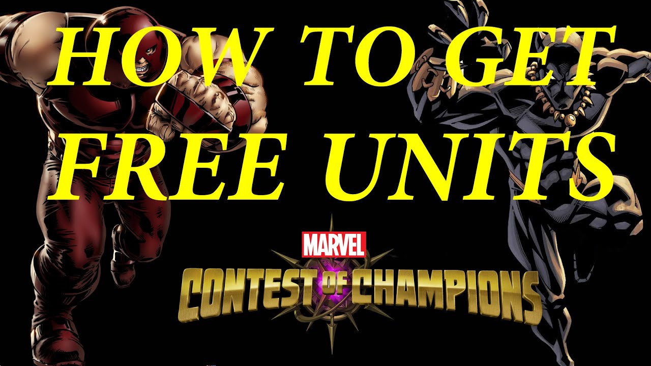 MARVEL: Contest of Champions (iOS/Android) HOW TO GET FREE UNITS