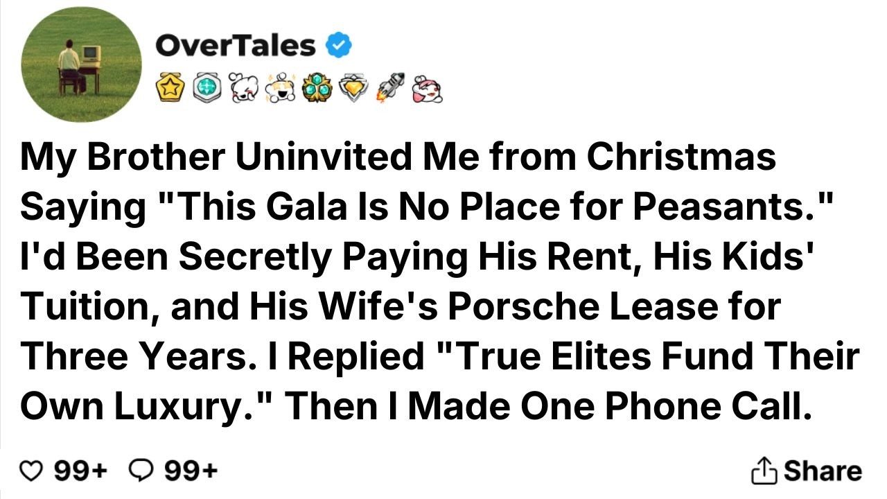 My Brother Uninvited Me from Christmas Saying 
