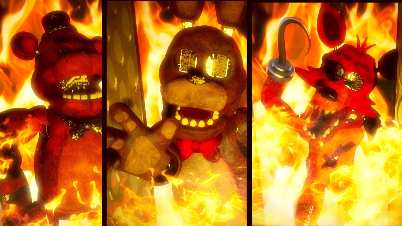 FNaF 6 Ending Cutscene with Classic Animatronics [FNAF 1]