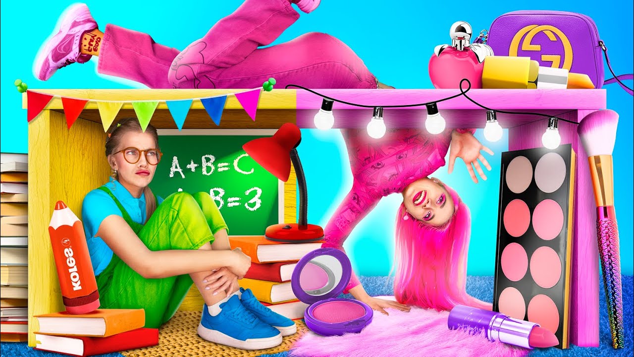 Căn Phòng Bí Mật Dưới Gầm Bàn / Thử Thách 24 Giờ!