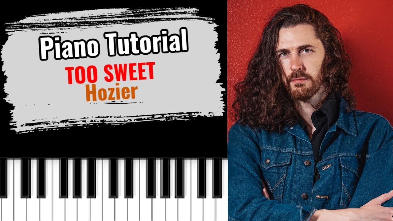 🎹TOO SWEET by Hozier (easy piano tutorial lesson free)
