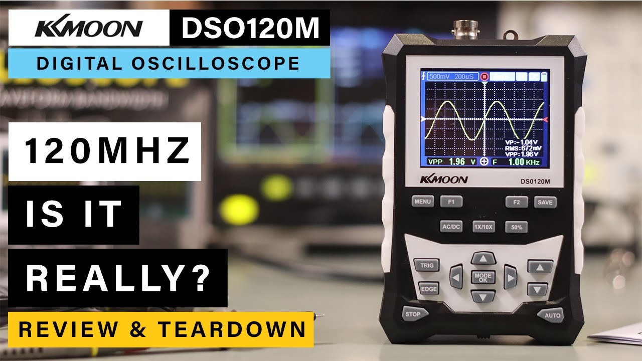 Осциллограф KKMoon DSO120M ⭐ Действительно ли 120 МГц? ⭐ Полный обзор и разборка
