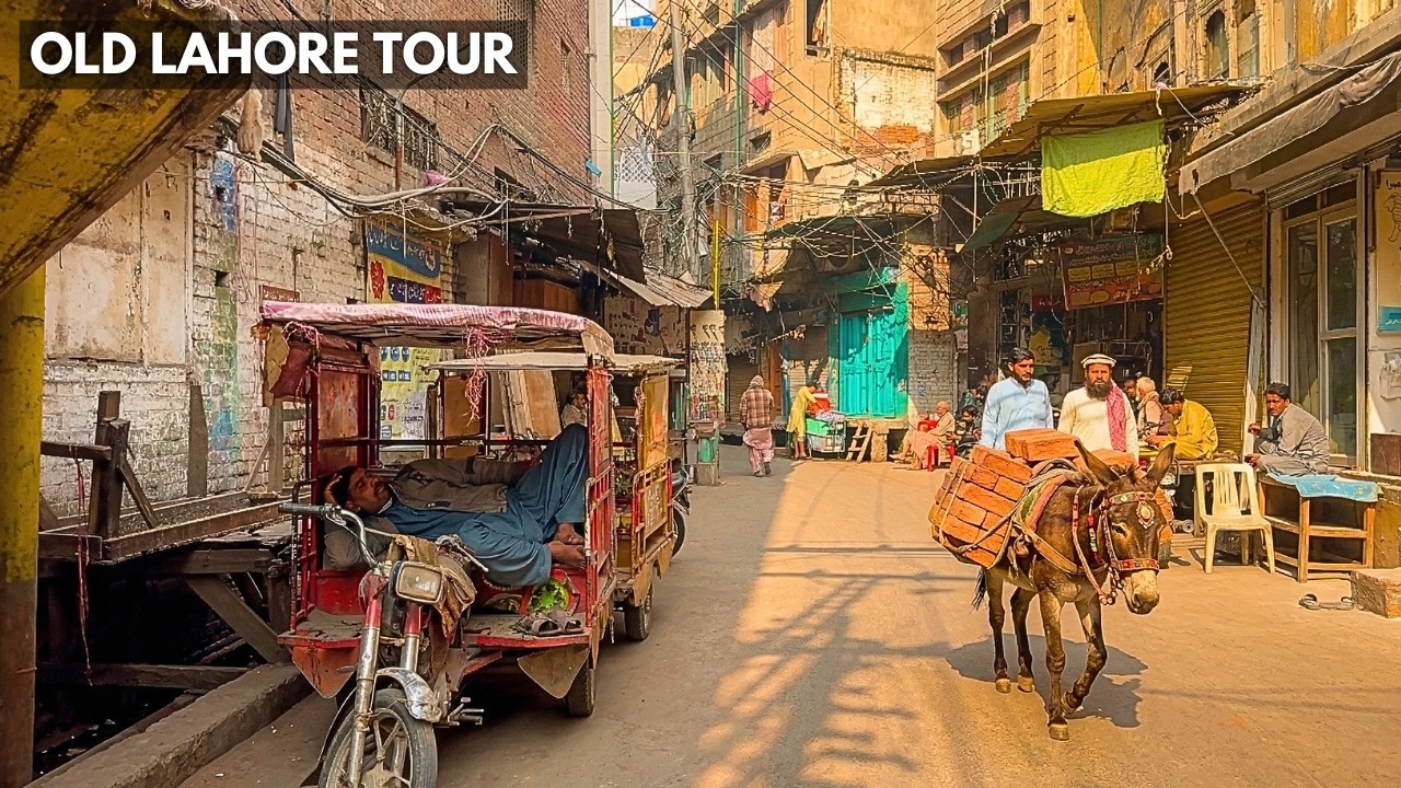 🇵🇰 4k HDR Walk through Pakistan&rsquo;s Most Historic Streets | Old Lahore Walking Tour 4K
