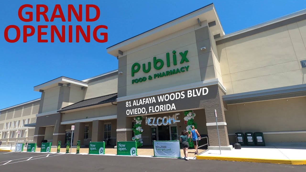 Publix GRAND OPENING at 81 Alafaya Woods Blvd in Oviedo Florida - Super Market Store 1889