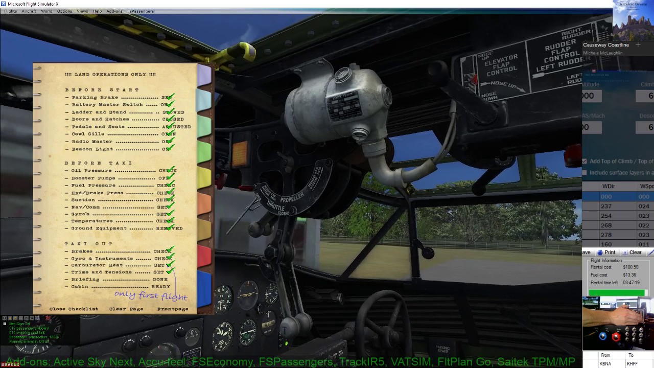KCSV to KAVL PBY Catalina FSEconomy