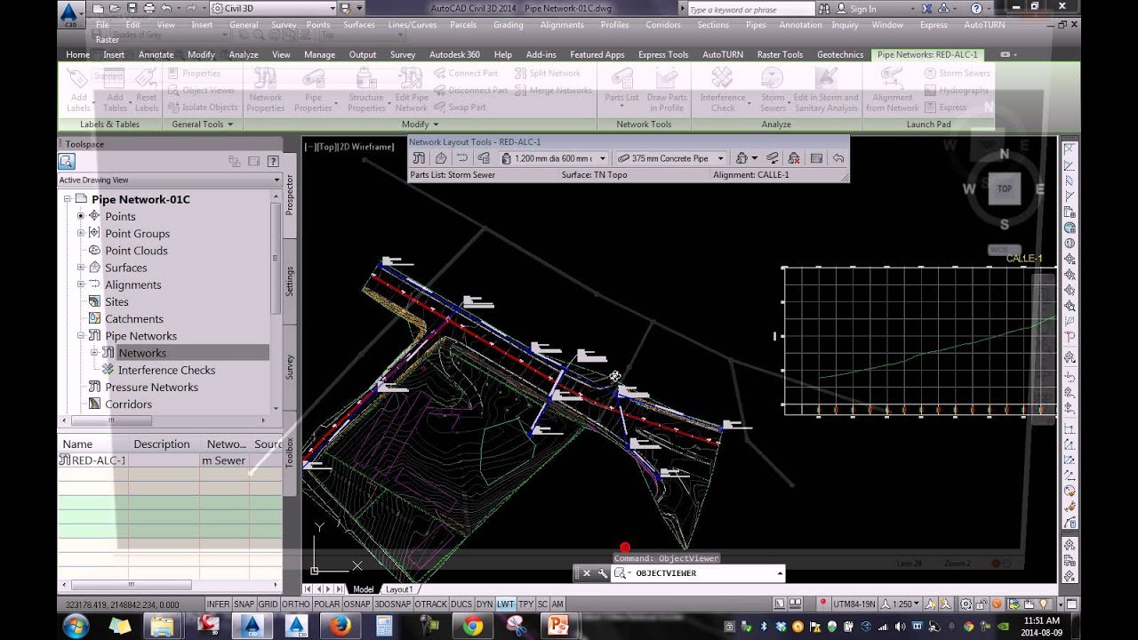 Tutoriales RG - AutoCAD Civil 3D 2014 - 59 - Redes De Alcantarillas