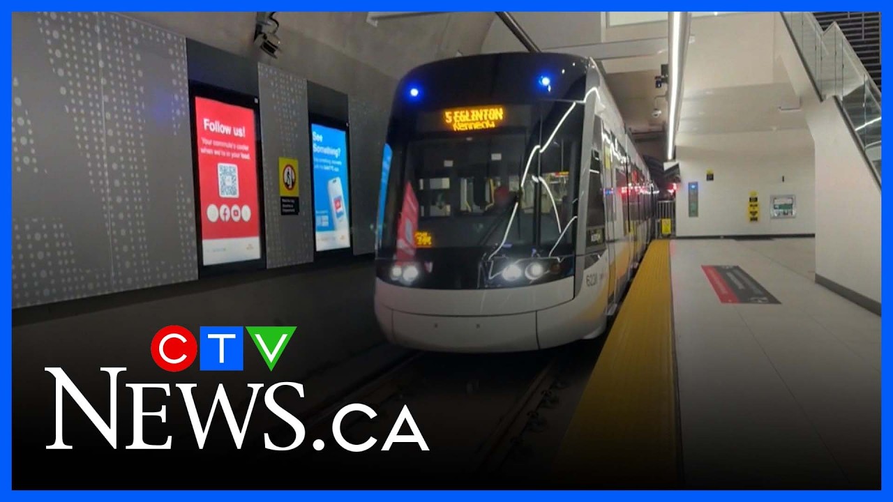 Линия легкорельсового транспорта Eglinton Crosstown LRT расширяет часы работы, поскольку пассажир...