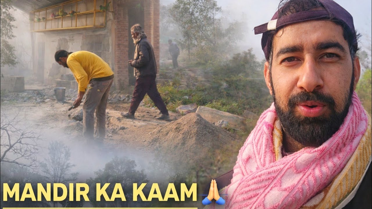 Mandir Mein Lagaya Kaam 🙏 | Foggy Jammu Village Life & Birds Vlog