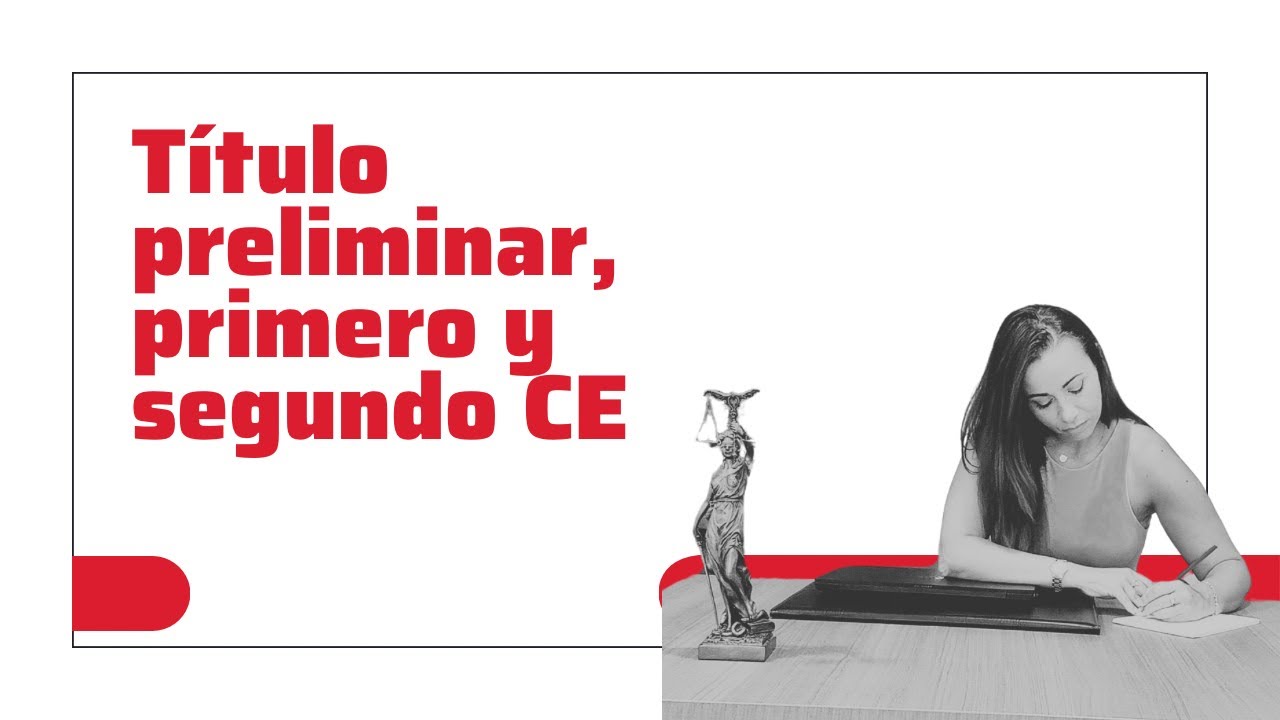 TÍTULO PRELIMINAR, I y II CE 📖🇪🇸| Preguntas de examen.