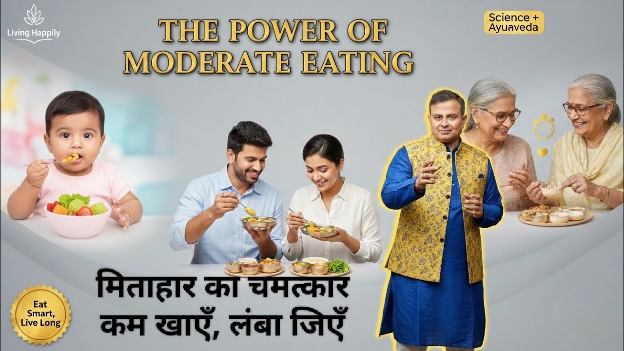 The Power of Moderate Eating मिताहार का चमत्कार कम खाएँ, लंबा जिएँ
