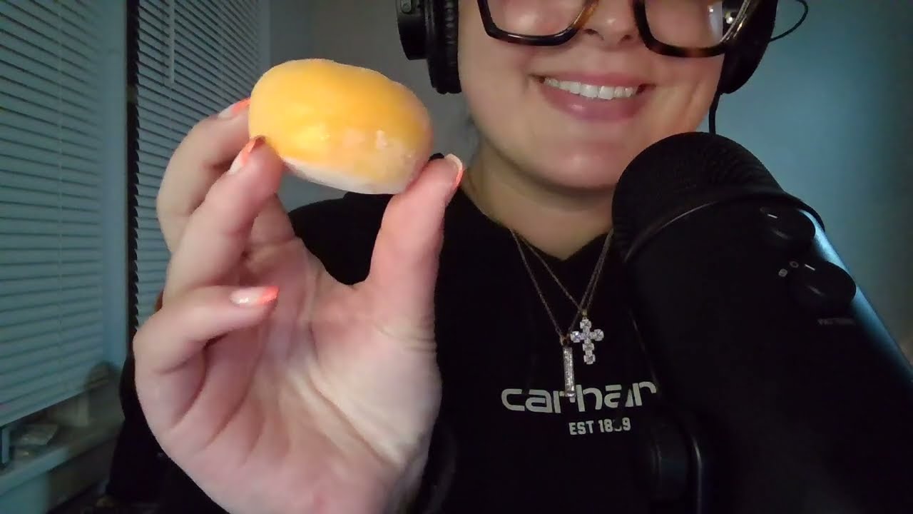 ice cream MOCHI eating asmr!!