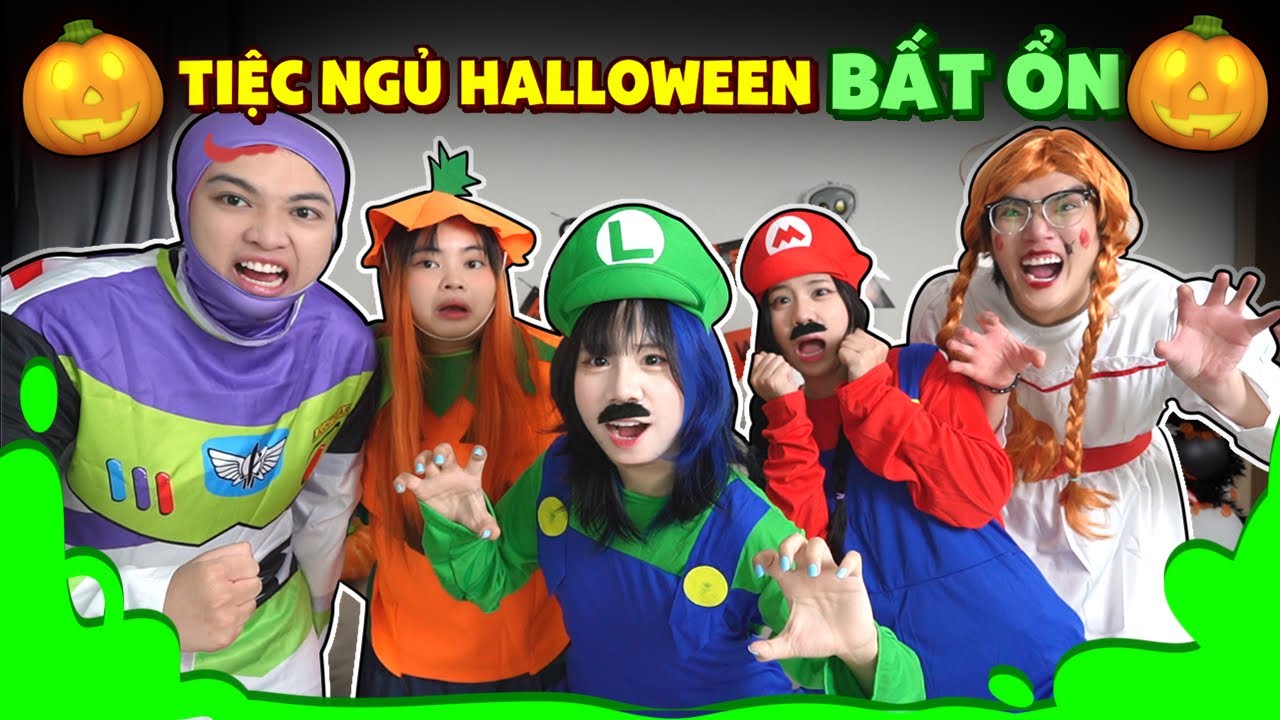 Mèo Simmy Tổ Chức TIỆC NGỦ HALLOWEEN BẤT ỔN Ngoài Đời. . .