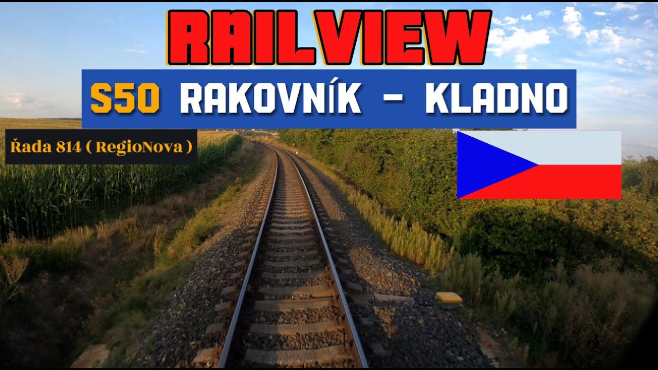Cab Ride 4K | 🇨🇿 | Rakovník - Kladno ( S50 ) | ČD 814 | Train driver’s view