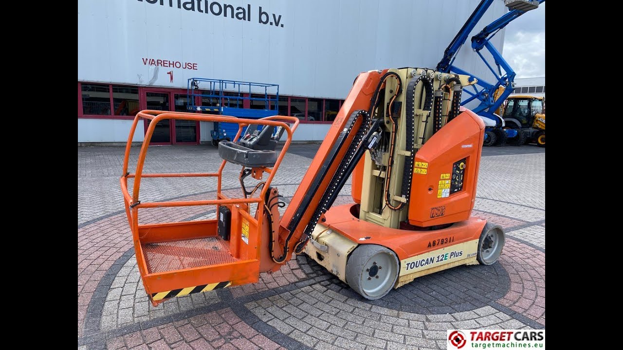 781521 JLG TOUCAN 12E PLUS + ELECTRIC VERTICAL MAST WORK LIFT W/JIB 1265CM 2015 A300053251