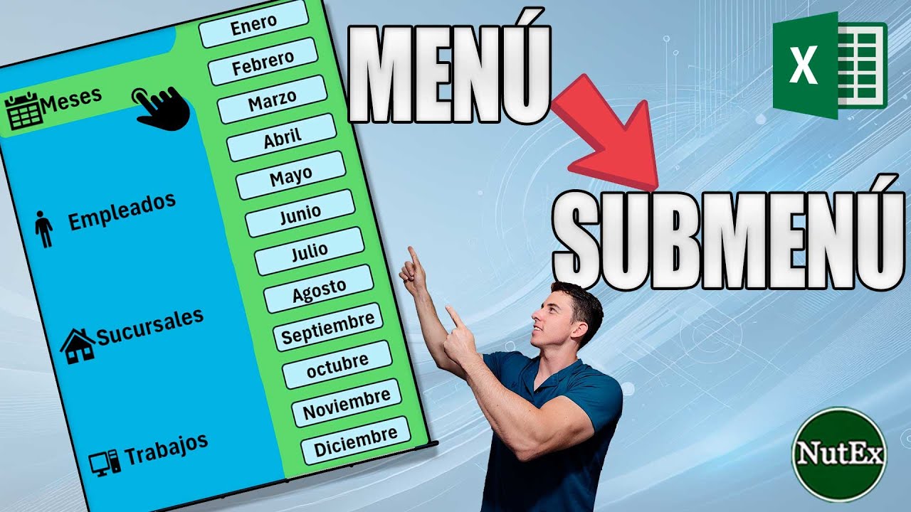 Cómo crear un menú y submenú interactivo en Excel