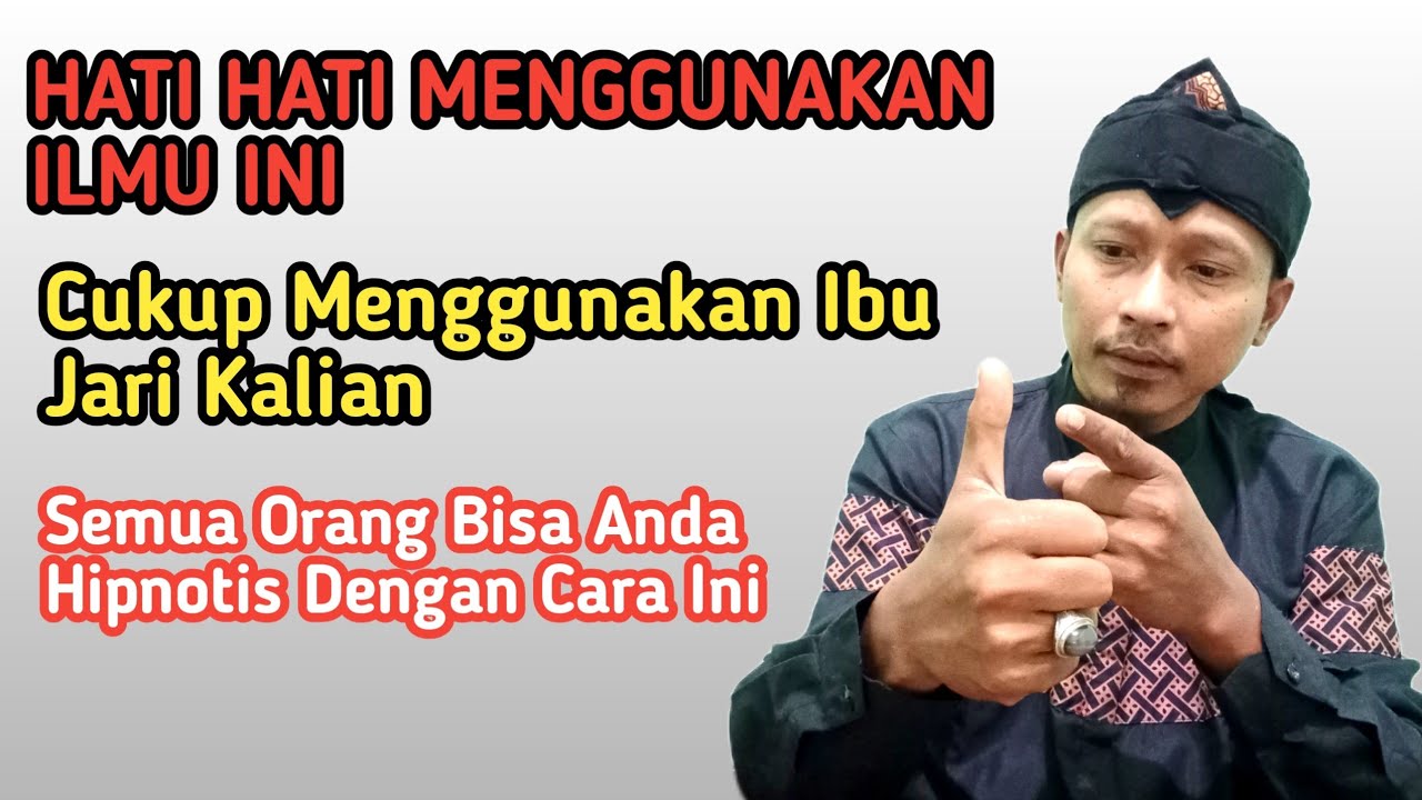 Hanya Menggunakan Ibu Jari Semua Orang Bisa Anda Hipnotis   JANGAN DI SALAH GUNAKAN ‼️