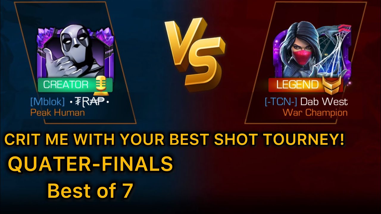 CRIT ME WITH YOUR BEST SHOT TOURNEY QUATERFINALS! GODLY RNG