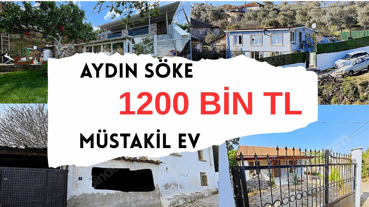 AYDIN SÖKE 1200 BİN TL SATILIK MÜSTAKİL EV BAHÇE