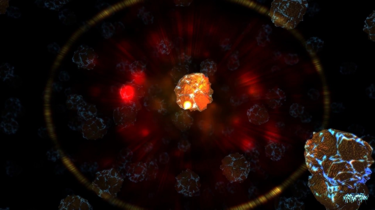 Asteroids + Lens Flare Max/MSP Patch